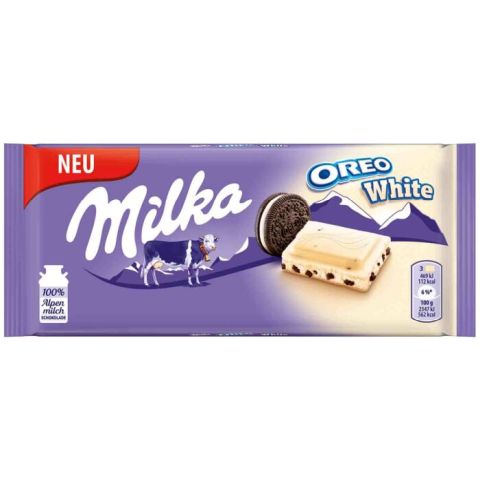 Milka Táblás 100 gr.  Oreo FEHÉR