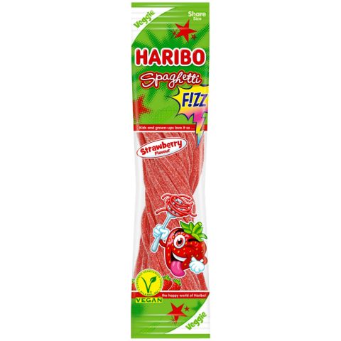Haribo Spaghetti Strawberry Fizz 200 g.